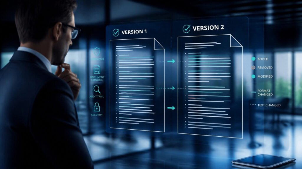 ISO 9001:2026 comparada à ISO 9001:2015, com as mudanças lado a lado
